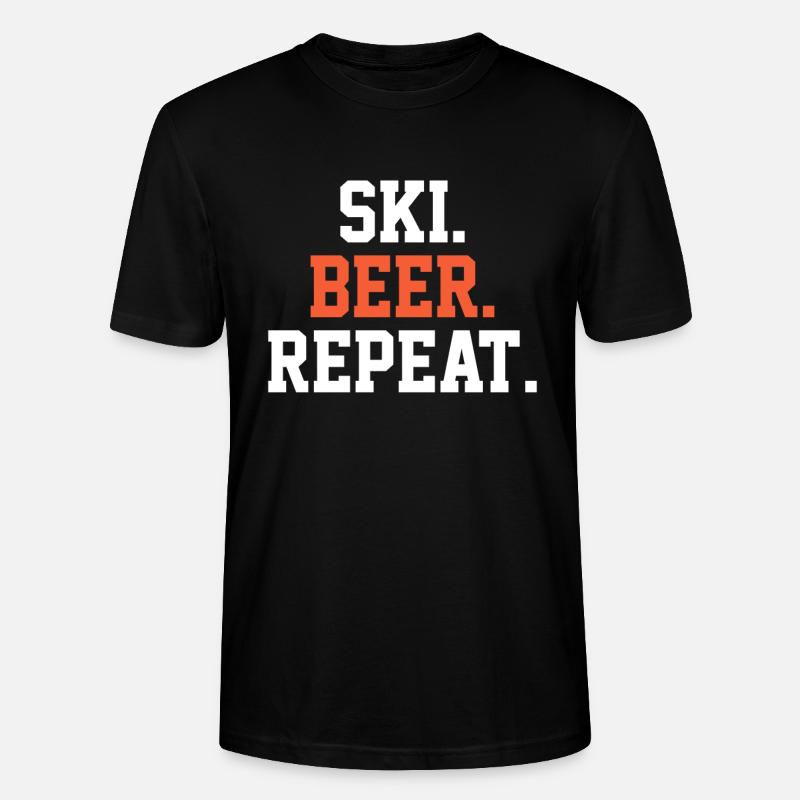 SKI - T-shirt bio CRAFTER Stanley Stella Unisexe - noir