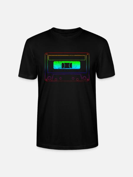 Kassette 80er Neon - Stanley/Stella Unisex Bio-T-Shirt CRAFTER - Schwarz