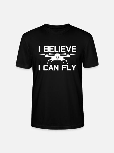 Drones drones drones - Stanley/Stella CRAFTER Unisex Organic T-Shirt - black