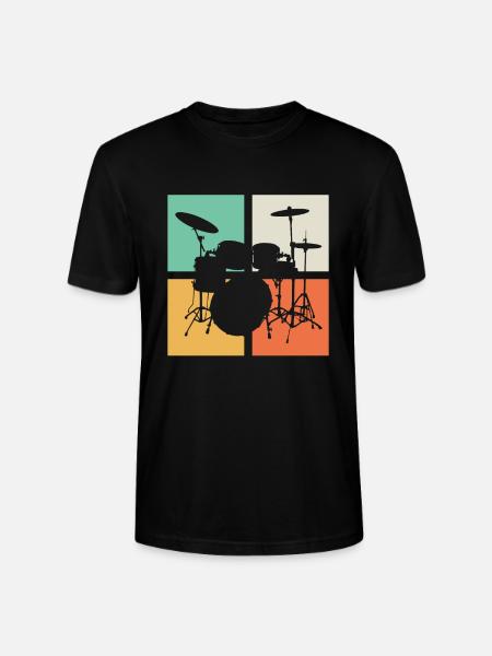 Drum kit Drumline - Stanley/Stella CRAFTER Unisex Organic T-Shirt - black