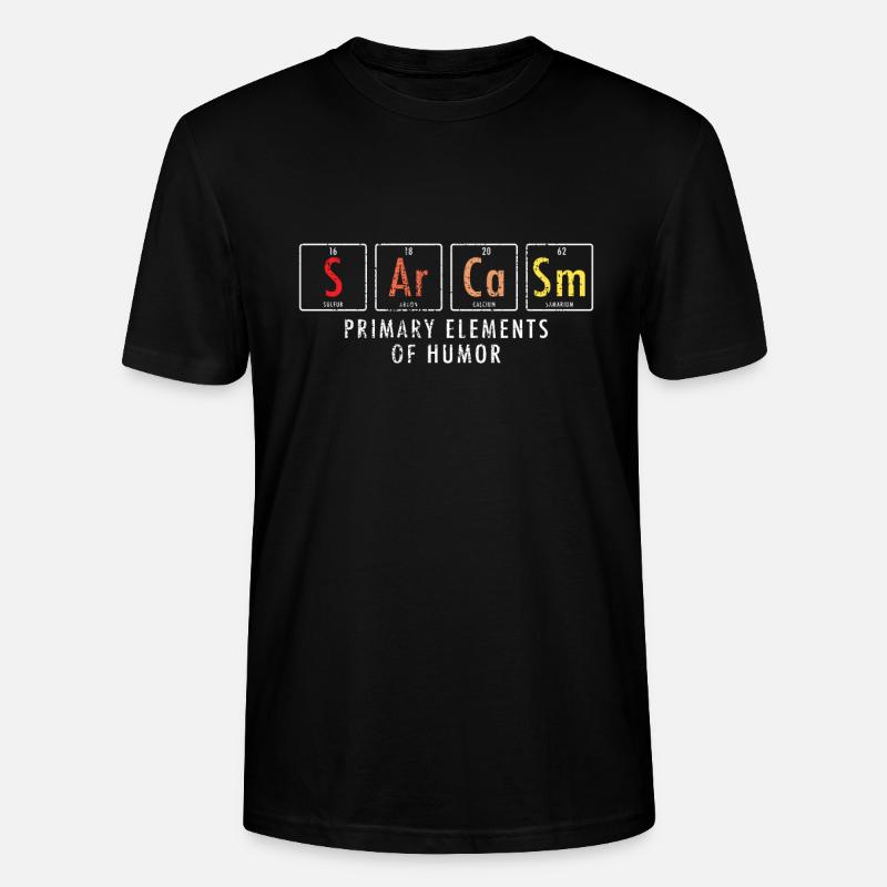 Sarkasmus Elemente Nerd Science - Stanley/Stella Unisex Bio-T-Shirt CRAFTER - Schwarz