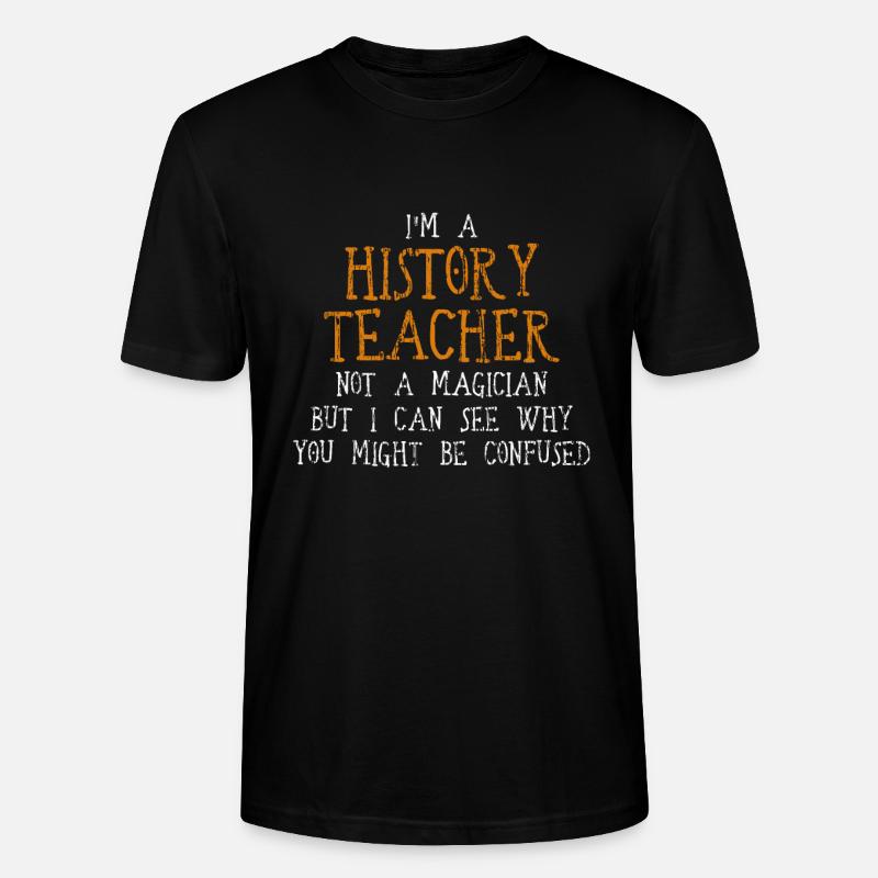 professeur d'histoire - T-shirt bio CRAFTER Stanley Stella Unisexe - noir