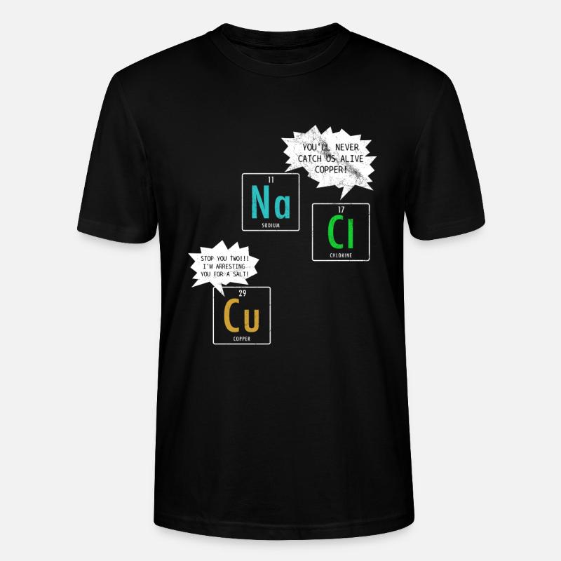 Blague chimie - T-shirt bio CRAFTER Stanley Stella Unisexe - noir
