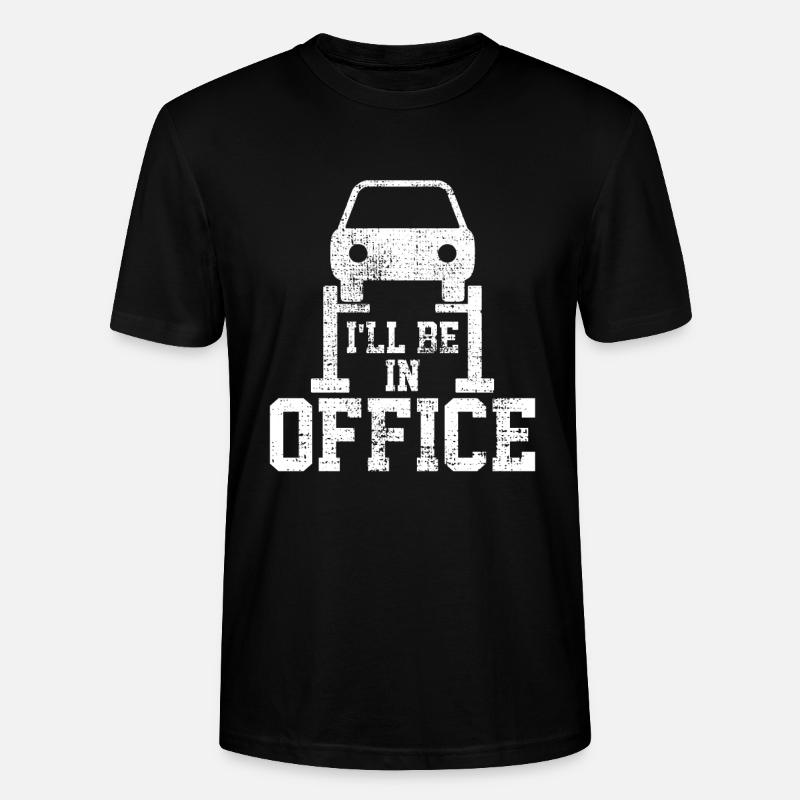Auto mechanic workshop - Stanley/Stella CRAFTER Unisex Organic T-Shirt - black
