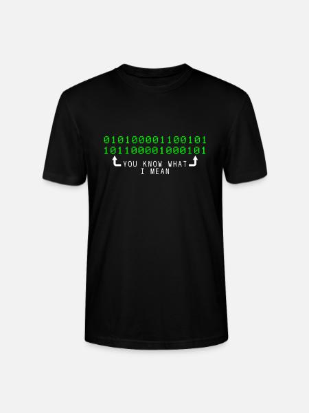 Geek Binaercode Computer Science - Stanley/Stella CRAFTER Unisex Organic T-Shirt - black