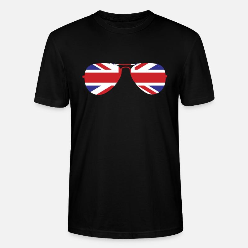 Union Jack - T-shirt bio CRAFTER Stanley Stella Unisexe - noir