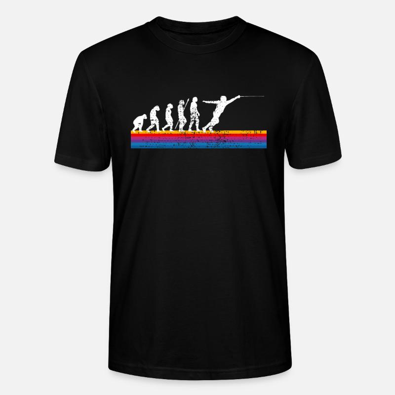 Fencing evolution - Stanley/Stella CRAFTER Unisex Organic T-Shirt - black