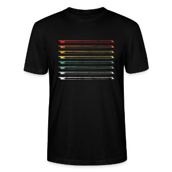 CELLO - Stanley/Stella CRAFTER Unisex Organic T-Shirt - black - Front - Alina (178cm) & Michal (187cm)