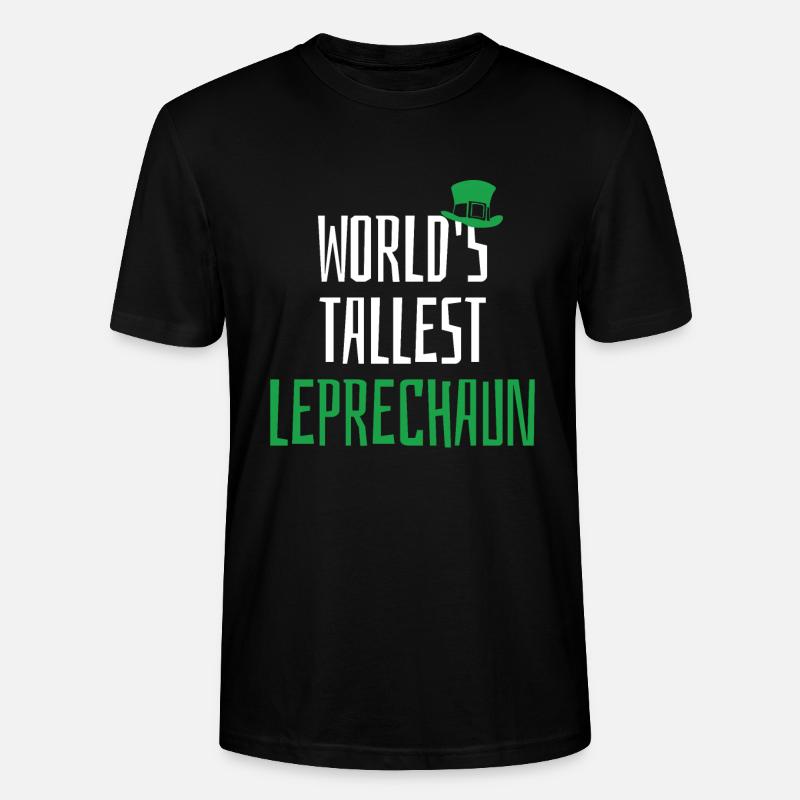 ST PATRICKS DAY LEPRECHAUN - Stanley/Stella Unisex Bio-T-Shirt CRAFTER - Schwarz