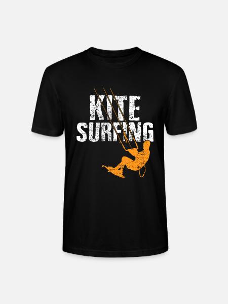Kite surfing - Stanley/Stella CRAFTER Unisex Organic T-Shirt - black
