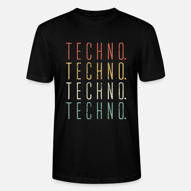Techno - T-shirt bio CRAFTER Stanley Stella Unisexe - noir