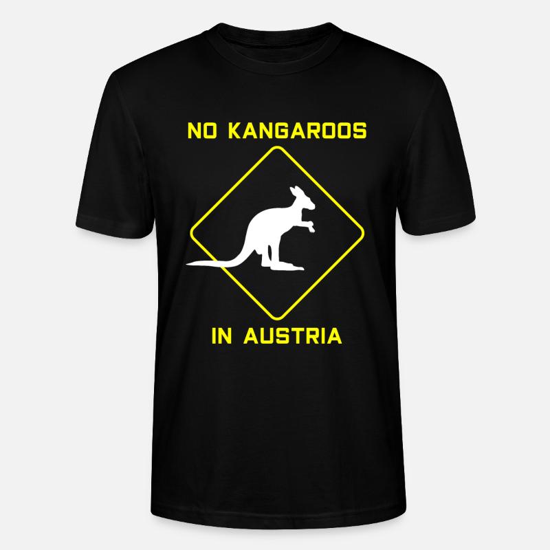 Kangaroo Kangaroo - Stanley/Stella CRAFTER Unisex Organic T-Shirt - black