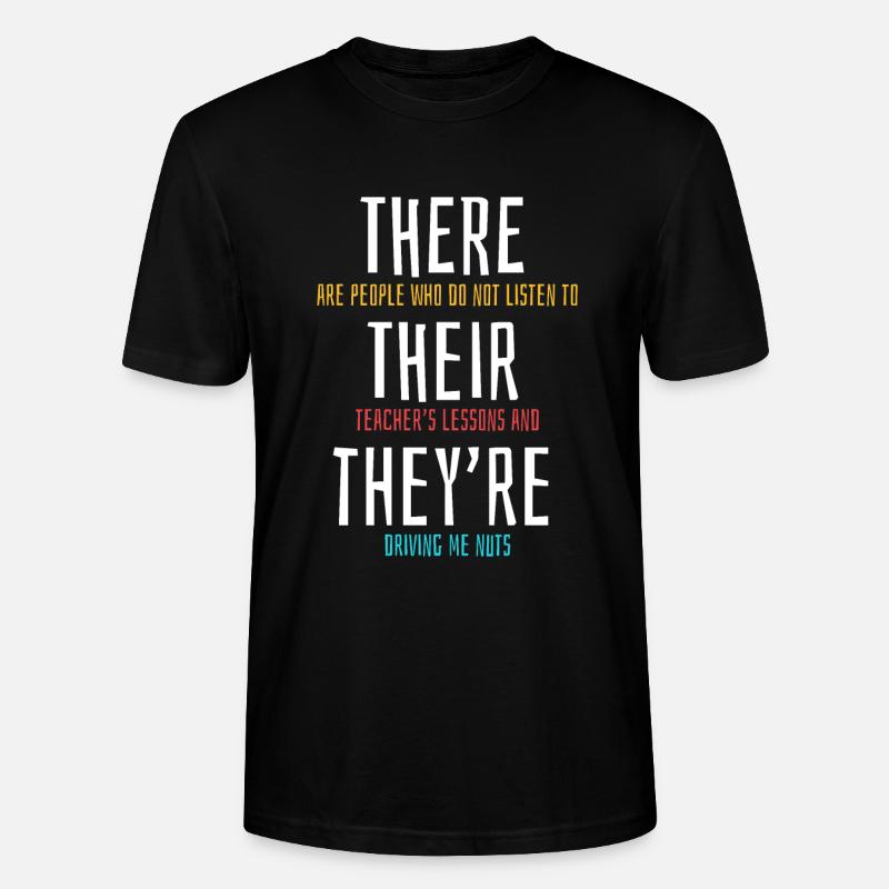 professeur - T-shirt bio CRAFTER Stanley Stella Unisexe - noir