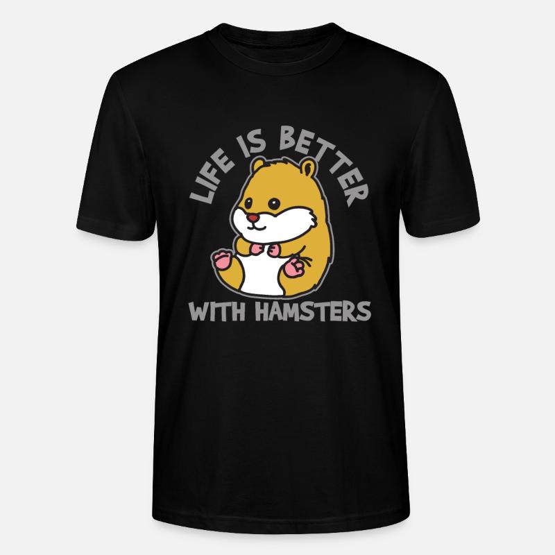 Hamster hamster - T-shirt bio CRAFTER Stanley Stella Unisexe - noir
