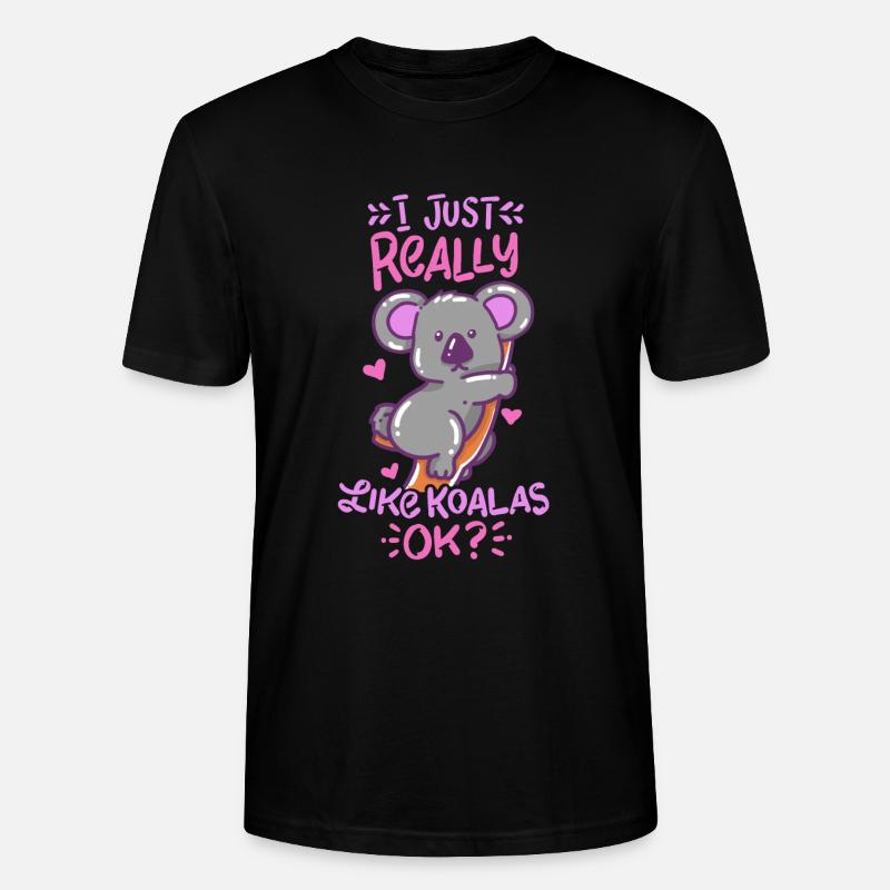 Koala - Stanley/Stella Unisex Bio-T-Shirt CRAFTER - Schwarz