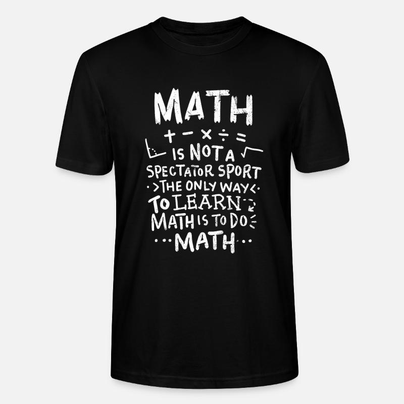 professeur de mathématiques - T-shirt bio CRAFTER Stanley Stella Unisexe - noir