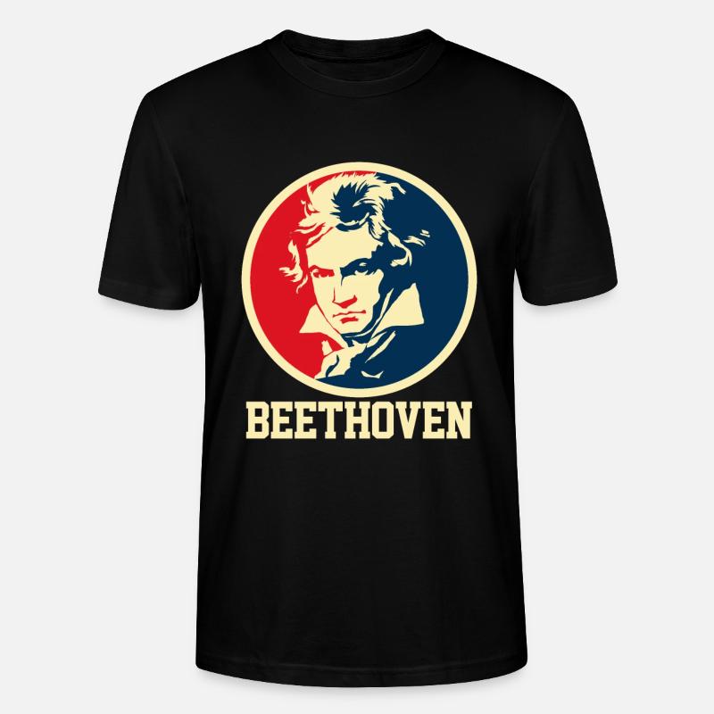 Beethoven - T-shirt bio CRAFTER Stanley Stella Unisexe - noir