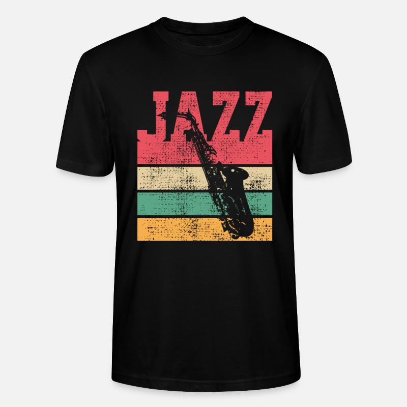 Musique Saxophone Jazz - T-shirt bio CRAFTER Stanley Stella Unisexe - noir