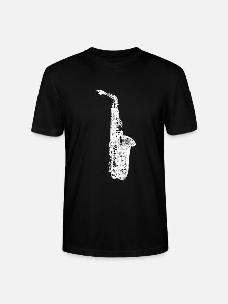 Sax Sax - Stanley/Stella CRAFTER Unisex Organic T-Shirt - black