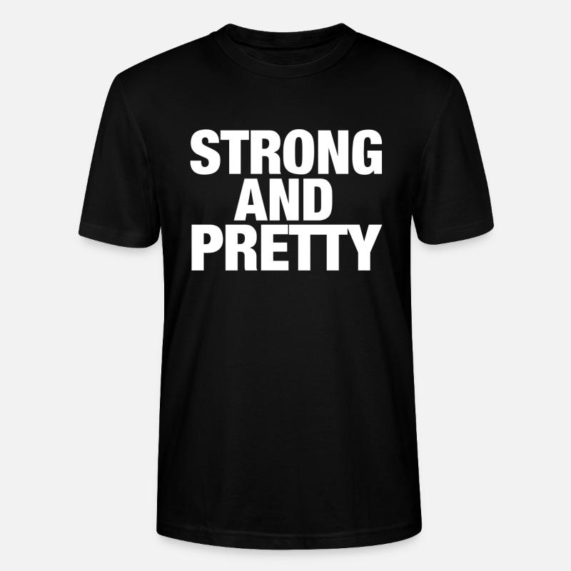 Strong and pretty - Stanley/Stella Unisex Bio-T-Shirt CRAFTER - Schwarz
