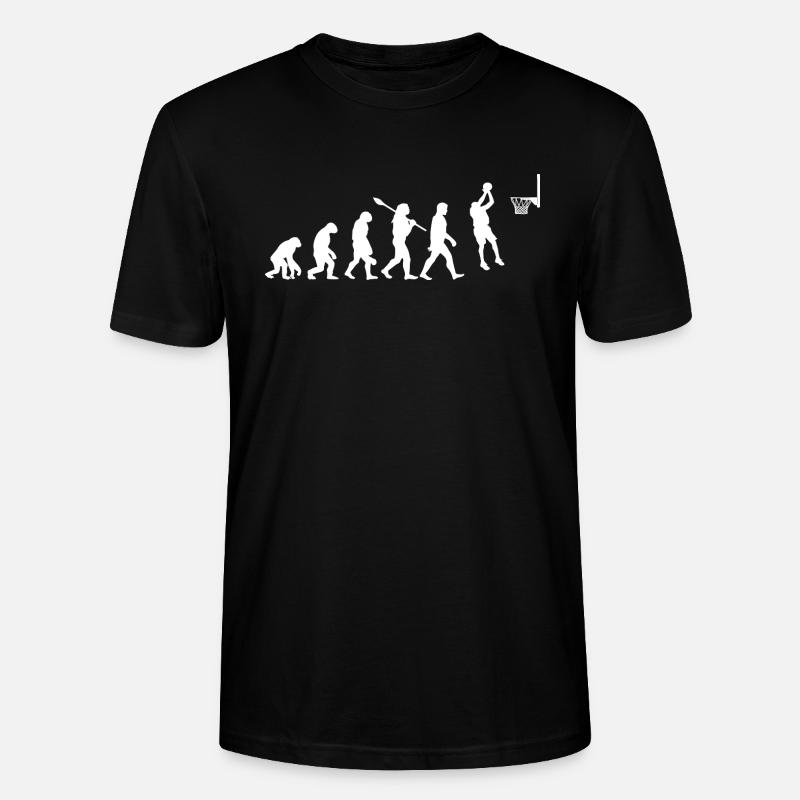Basketball evolution - Stanley/Stella CRAFTER Unisex Organic T-Shirt - black