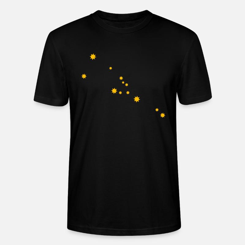 Sternzeichen Stier Sternbilder Nachthimmel Taurus - Stanley/Stella Unisex Bio-T-Shirt CRAFTER - Schwarz