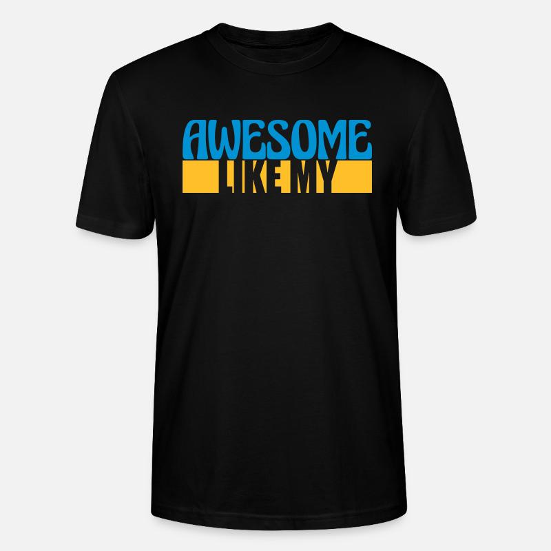 Modèle Vorlage Awesome Like - T-shirt bio CRAFTER Stanley Stella Unisexe - noir