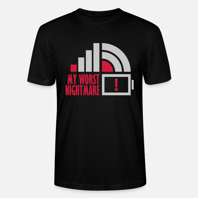 Logos mon pire cauchemar - T-shirt bio CRAFTER Stanley Stella Unisexe - noir