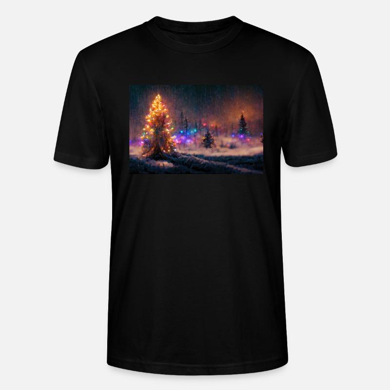 Weihnachten im Schnee - Stanley/Stella Unisex Bio-T-Shirt CRAFTER - Schwarz