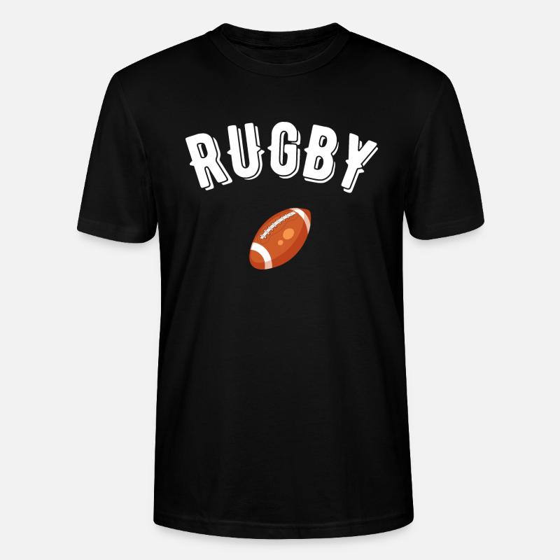 rugby - Stanley/Stella CRAFTER Unisex Organic T-Shirt - black