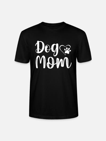 Stilvolles Dog Mom Motiv für Hundeliebhaber - Stanley/Stella Unisex Bio-T-Shirt CRAFTER - Schwarz