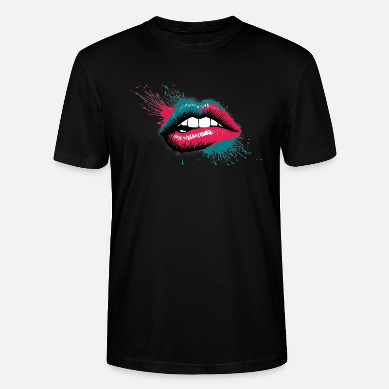 Hot Lips - Stanley/Stella Unisex Bio-T-Shirt CRAFTER - Schwarz
