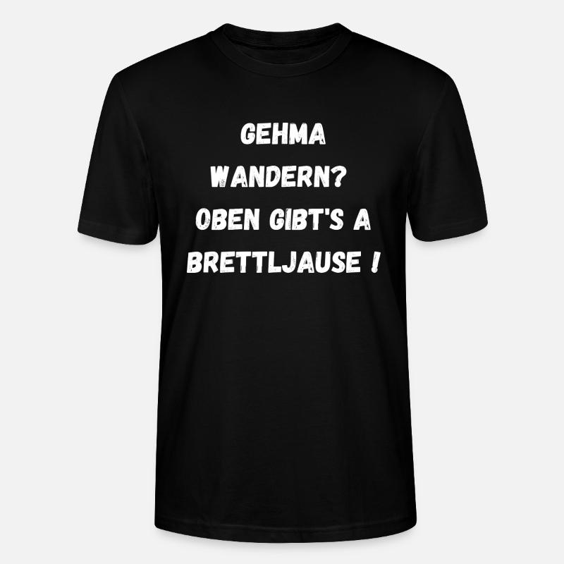 Brettljause - Stanley/Stella Unisex Bio-T-Shirt CRAFTER - Schwarz