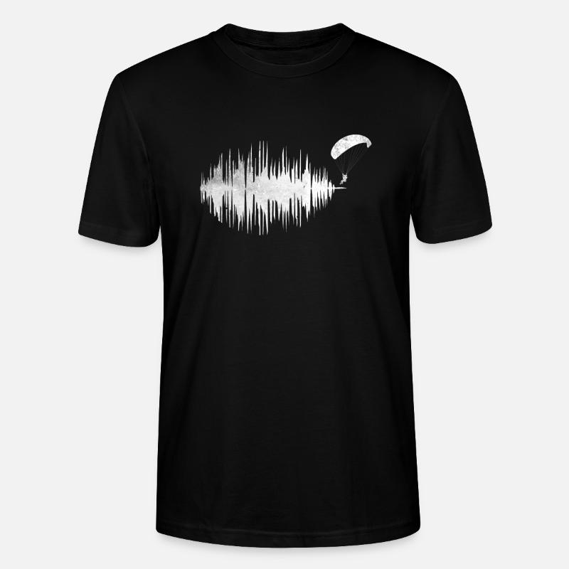 Herzfrequenz Frequenz Paragleiter Paragleiten - Stanley/Stella Unisex Bio-T-Shirt CRAFTER - Schwarz