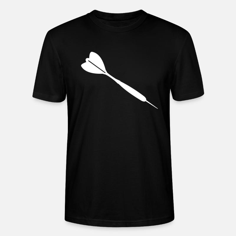 Flèche fléchette blanche - T-shirt bio CRAFTER Stanley Stella Unisexe - noir