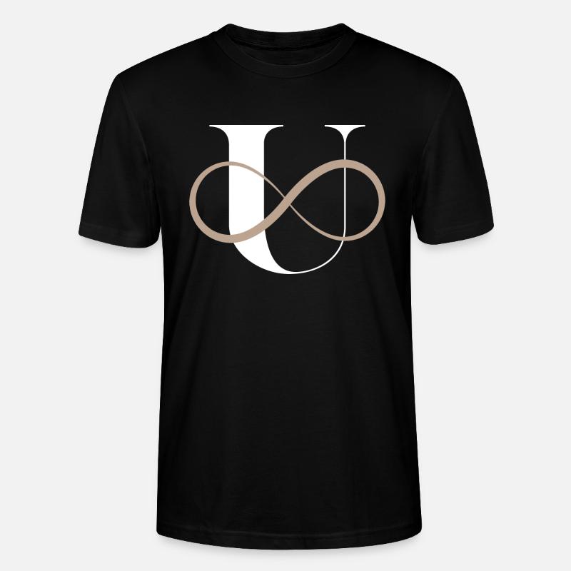 Unendlicher Buchstabe u - Stanley/Stella Unisex Bio-T-Shirt CRAFTER - Schwarz