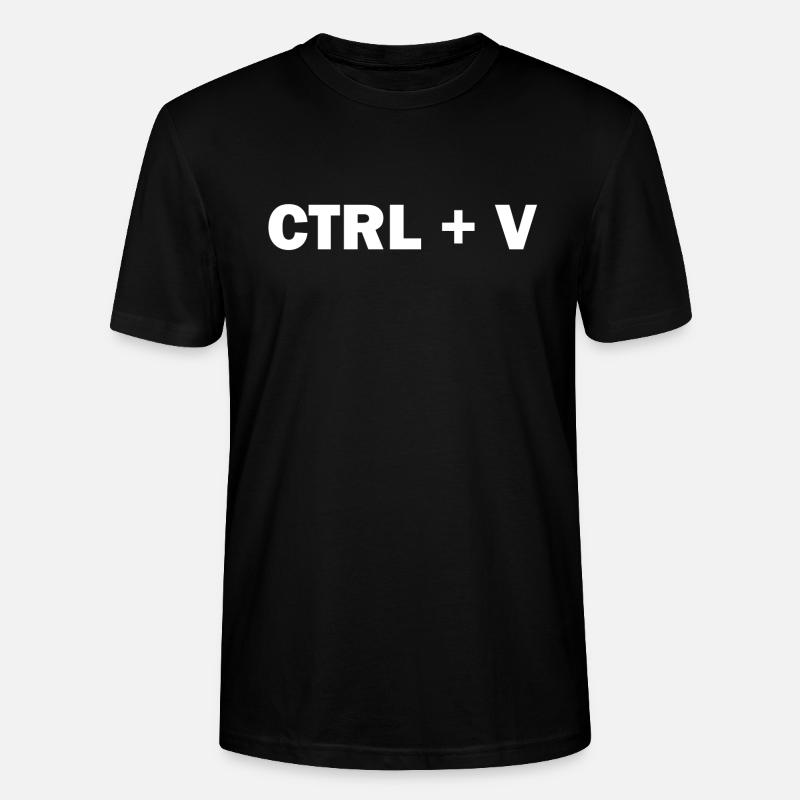 ctrl v - Stanley/Stella Unisex Bio-T-Shirt CRAFTER - Schwarz