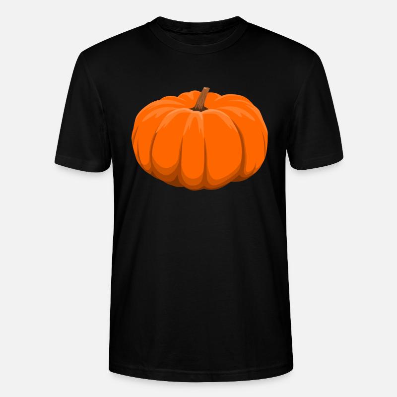 pumpkin - Stanley/Stella CRAFTER Unisex Organic T-Shirt - black