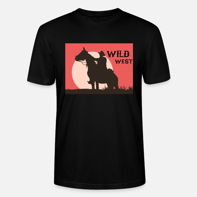 Wild West - Stanley/Stella Unisex Bio-T-Shirt CRAFTER - Schwarz