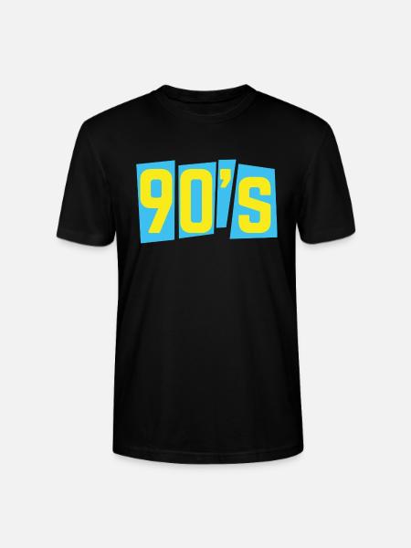 90s nineties 90s old school - Stanley/Stella CRAFTER Unisex Organic T-Shirt - black