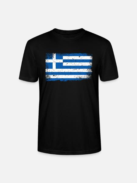 Drapeau de la grèce - T-shirt bio CRAFTER Stanley Stella Unisexe - noir