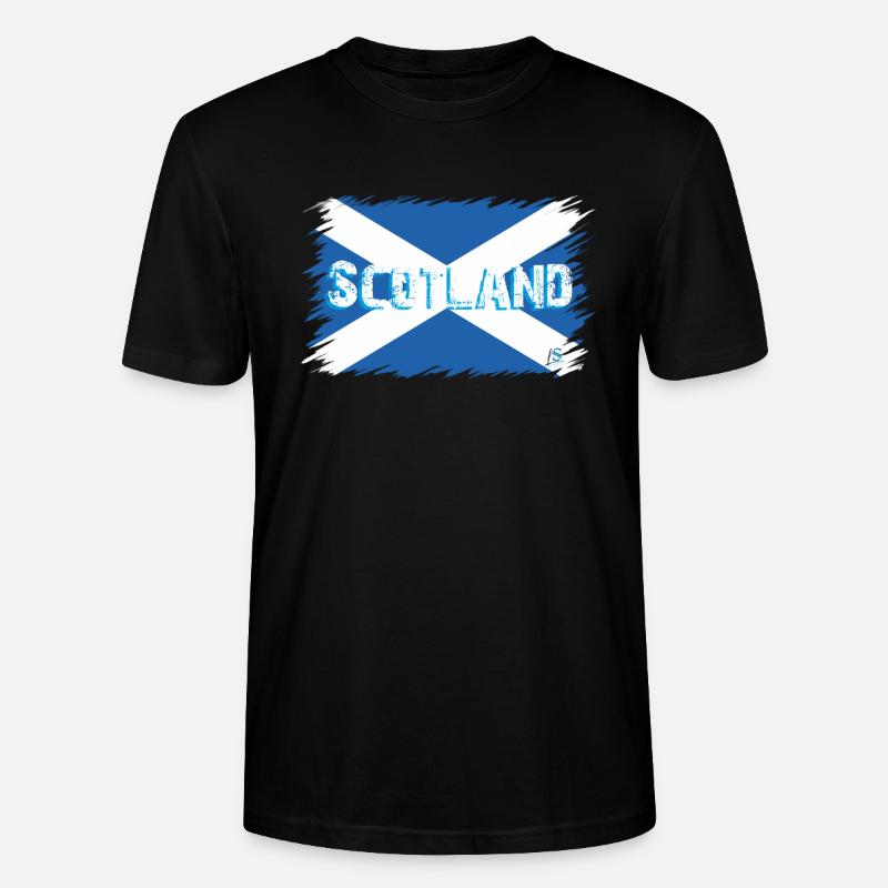 Drapeau écossais 2 - T-shirt bio CRAFTER Stanley Stella Unisexe - noir