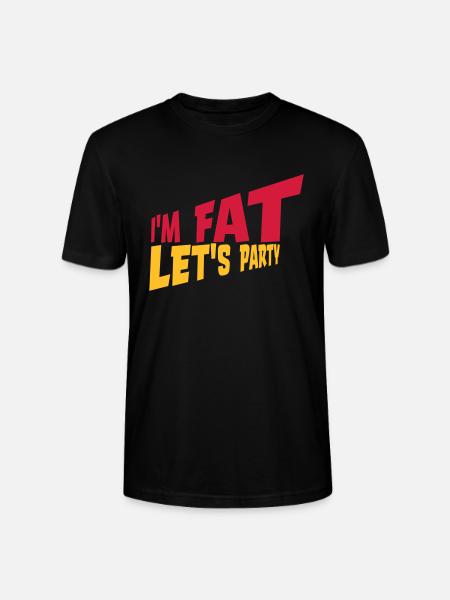 im fat lets party - Stanley/Stella Unisex Bio-T-Shirt CRAFTER - Schwarz