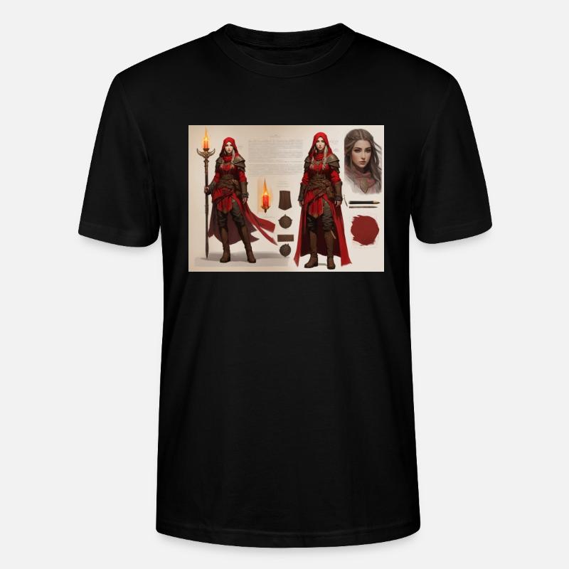 Rotkäppchen-Mädchen - Stanley/Stella Unisex Bio-T-Shirt CRAFTER - Schwarz