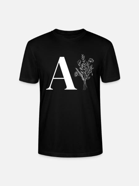 Minimalist Flower Bag - Stanley/Stella CRAFTER Unisex Organic T-Shirt - black