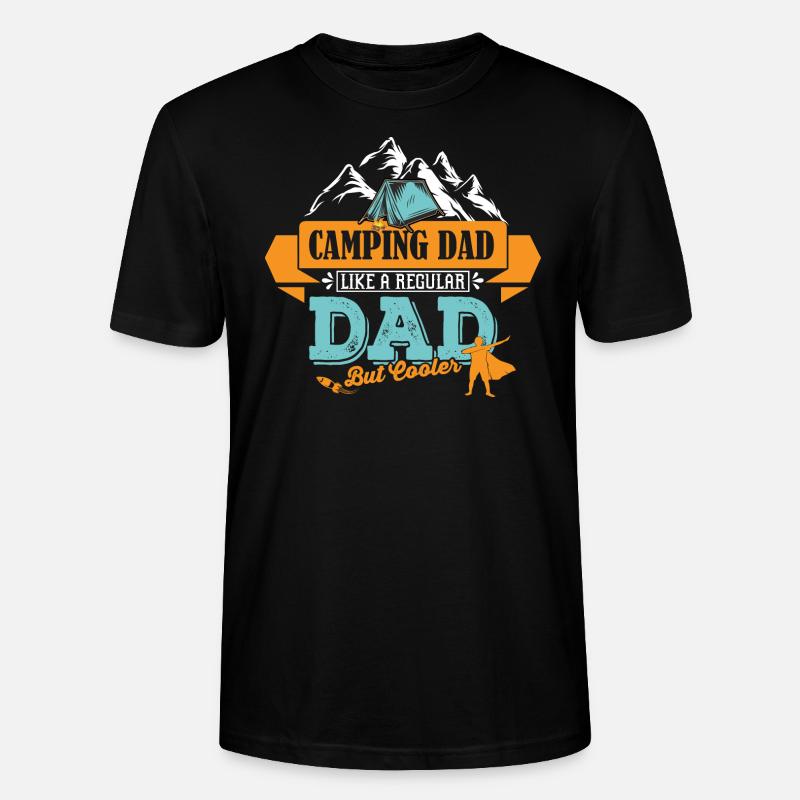 Camping Vater Papa cooler - Stanley/Stella Unisex Bio-T-Shirt CRAFTER - Schwarz