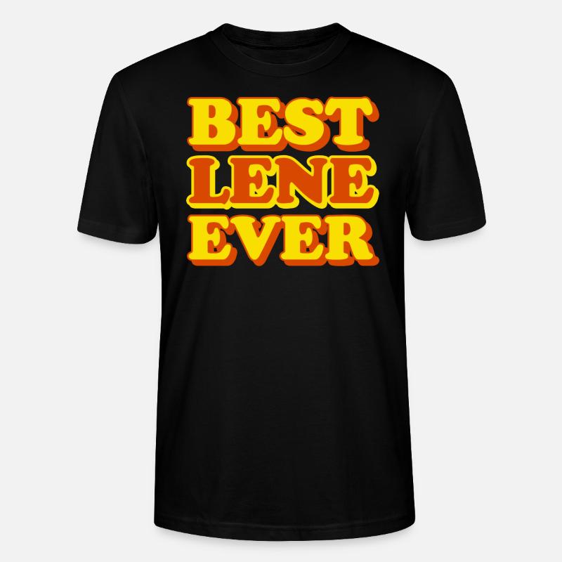Lene prénom drôle cadeau - T-shirt bio CRAFTER Stanley Stella Unisexe - noir