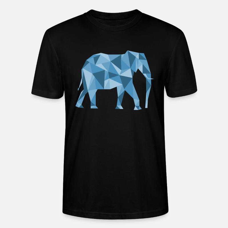 Elefant Elephant - Stanley/Stella Unisex Bio-T-Shirt CRAFTER - Schwarz