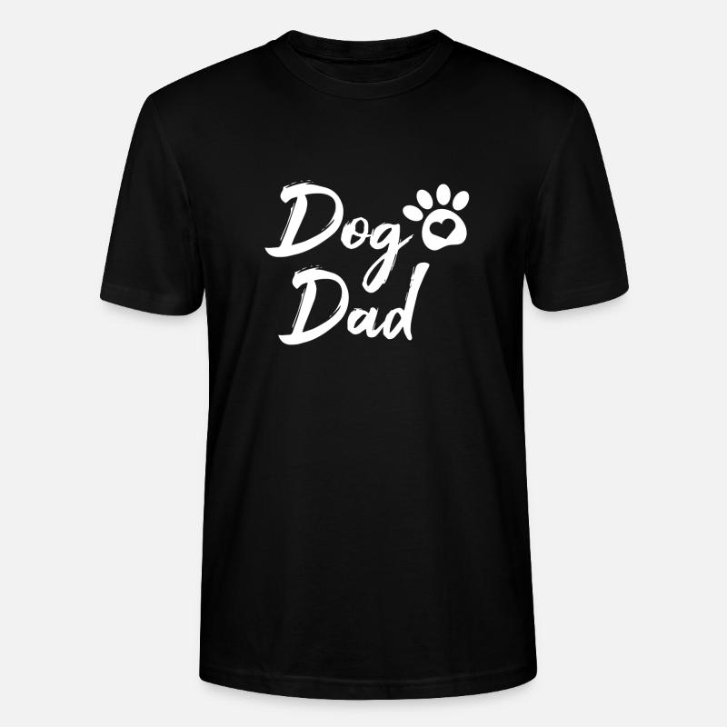Dog Dad - Stanley/Stella Unisex Bio-T-Shirt CRAFTER - Schwarz
