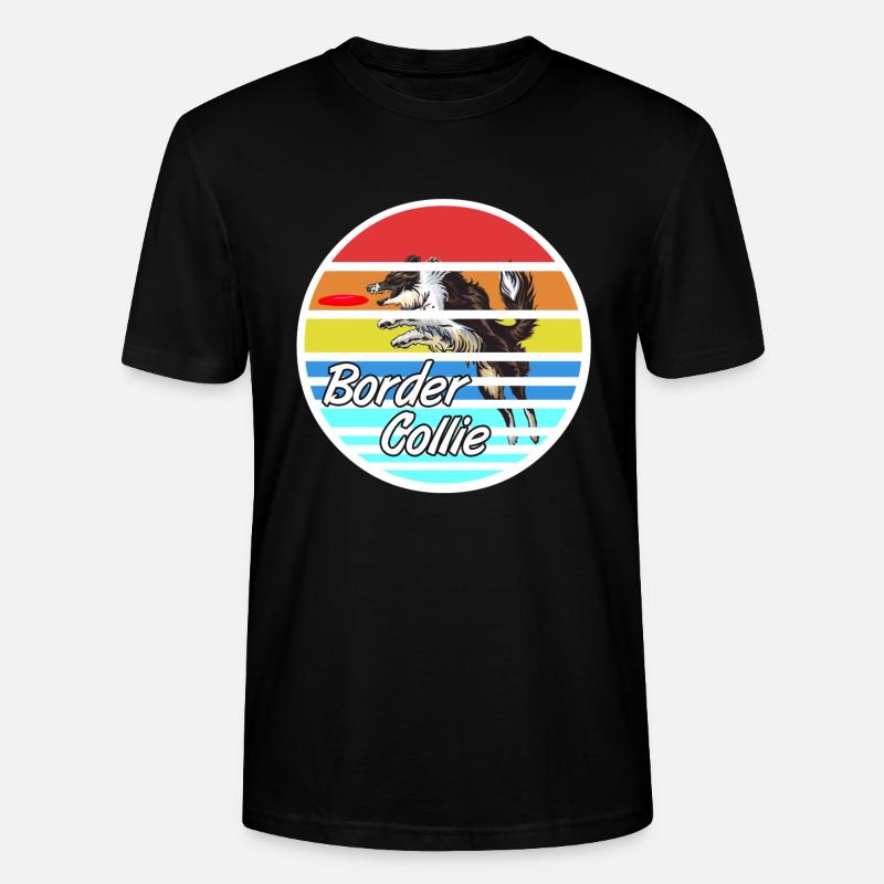 Border Collie - Stanley/Stella Unisex Bio-T-Shirt CRAFTER - Schwarz